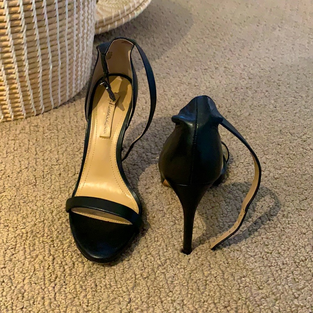 BCBG Black Strappy Pumps
